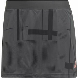 adidas CLUB GRAPHSKIRT sivá S - Dámska tenisová sukňa