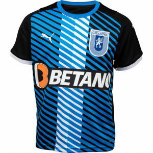 Puma UNIVERSITATEA CRAIOVA AWAY SHIRT JR Chlapčenský dres, čierna, veľkosť 140