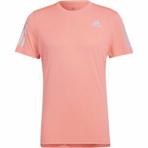 adidas OWN THE RUN TEE červená S - Pánske bežecké tričko