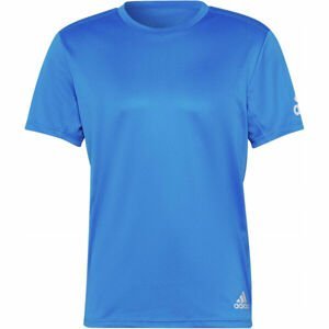 adidas RUN IT TEE Pánske bežecké tričko, modrá, veľkosť M