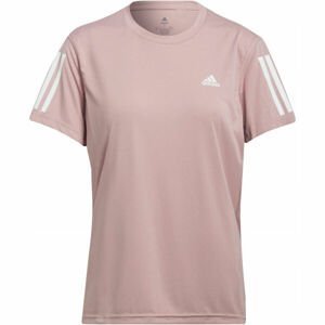 adidas OWN THE RUN TEE Dámske bežecké tričko, ružová, veľkosť S