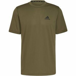 adidas PL T Pánske športové tričko, khaki, veľkosť XL