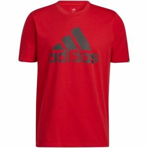 adidas BRUSH G TEE Pánske tričko, červená, veľkosť M