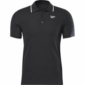 Reebok RI POLO TEE Pánske tričko, čierna, veľkosť L