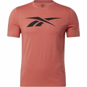 Reebok GS VECTOR TEE Pánske tričko, oranžová, veľkosť L