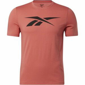 Reebok GS VECTOR TEE Pánske tričko, oranžová, veľkosť M