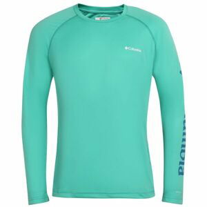 Columbia FORK STREAM LONG SLEEVE Pánske funkčné tričko, zelená, veľkosť S