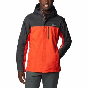 Columbia POURING ADVENTURE II JACKET Pánska outdoorová bunda, červená, veľkosť L