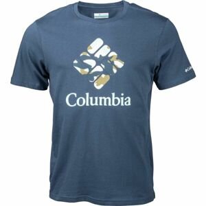 Columbia M RAPID RIDGE GRAPHIC TEE Pánske tričko, tmavo modrá, veľkosť L