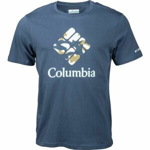 Columbia M RAPID RIDGE GRAPHIC TEE Pánske tričko, tmavo modrá, veľkosť M