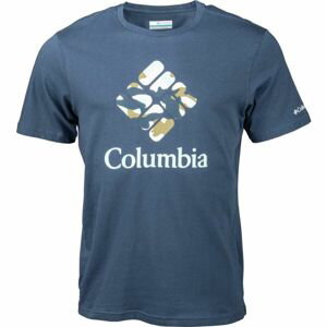 Columbia M RAPID RIDGE GRAPHIC TEE Pánske tričko, tmavo modrá, veľkosť XXL