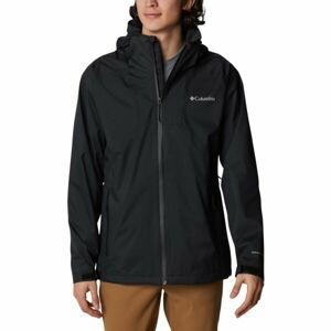 Columbia RAIN SCAPE JACKET Pánska nepremokavá bunda, čierna, veľkosť XXL