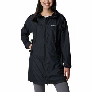 Columbia FLASH CHALLENGER LONG WINDBREAKER Dámska bunda, čierna, veľkosť L