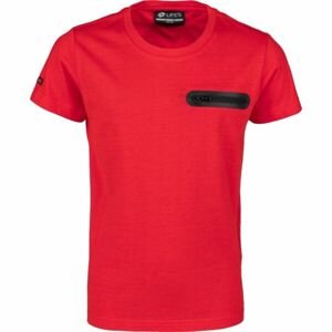 Lotto HARIAN Chlapčenské polo tričko s krátkym rukávom, červená, veľkosť 128-134