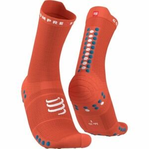 Compressport PRO RACING SOCK v4.0 RUN HIGH Bežecké ponožky, oranžová, veľkosť T2