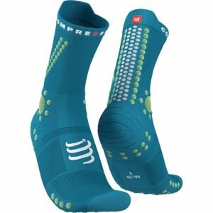 Compressport PRO RACING SOCKS v4.0 TRAIL Bežecké ponožky, zelená, veľkosť T3
