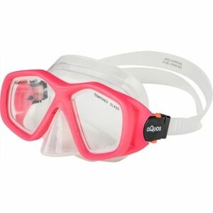 AQUOS BARRACUDA Juniorská potápačská maska, ružová, veľkosť os