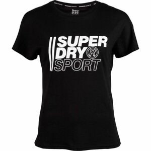 Superdry CORE SPORT GRAPHIC TEE Pánske tričko, čierna, veľkosť M