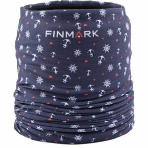 Finmark FSW-127 Detská multifunkčná šatka, tmavo modrá,mix, veľkosť