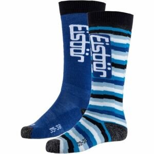 Eisbär JR SKI COMFORT 2PACK Detské lyžiarske ponožky, modrá, veľkosť 27/30
