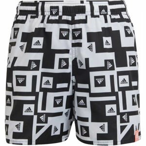 adidas MH AOP SHO Y Chlapčenské plavecké šortky, čierna, veľkosť 164
