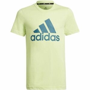 adidas BL T Chlapčenské tričko, svetlo zelená, veľkosť 140