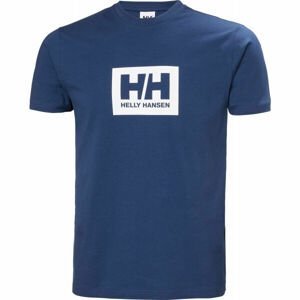 Helly Hansen HH BOX TEE Pánske tričko, modrá, veľkosť XXL
