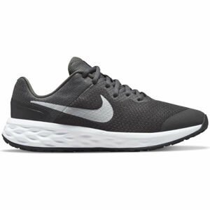 Nike REVOLUTION 6 Detská bežecká obuv, tmavo sivá, veľkosť 35.5