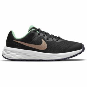 Nike REVOLUTION 6 Detská bežecká obuv, čierna, veľkosť 37.5