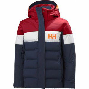 Helly Hansen JR DIAMOND JACKET Dievčenská lyžiarska bunda, tmavo modrá, veľkosť 8