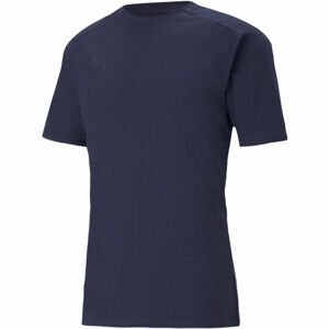 Puma TEAMCUP CASUALS TEE Futbalové tričko, tmavo modrá, veľkosť M