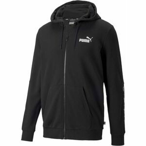 Puma ESS+ TAPE FULL ZIP HOODIE TR Pánska mikina, čierna, veľkosť XXL