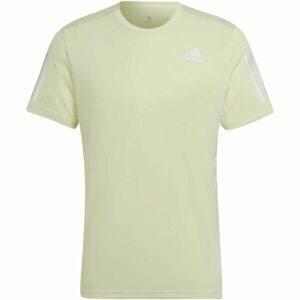 adidas OWN THE RUN TEE Pánske bežecké tričko, svetlo zelená, veľkosť L