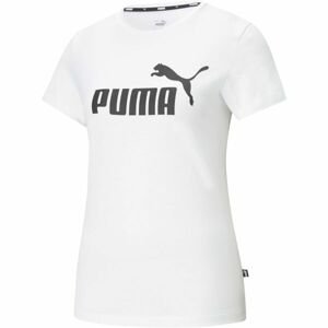 Puma ESS LOGO TEE Dámske tričko, biela, veľkosť