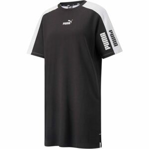 Puma POWER COLORBLOCK TEE DRESS TR Dámske šaty, čierna, veľkosť