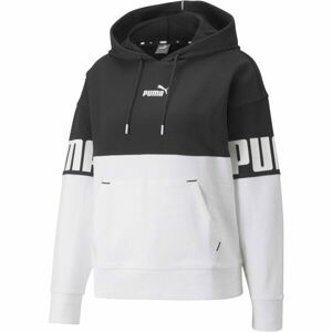 Puma POWER COLOBLOCK HOODIE TR Dámska mikina, biela, veľkosť XL