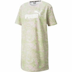 Puma FLORAL VIBES AOP DRESS Dámske šaty, svetlo zelená, veľkosť