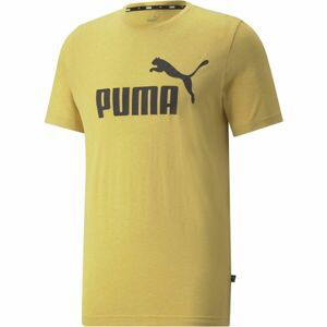 Puma ESS HEATHER TEE Pánske tričko, žltá, veľkosť XXXL