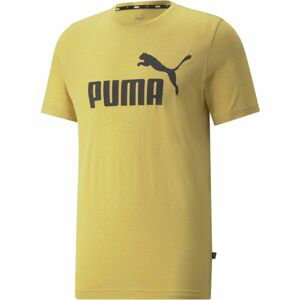 Puma ESS HEATHER TEE Pánske tričko, žltá, veľkosť L