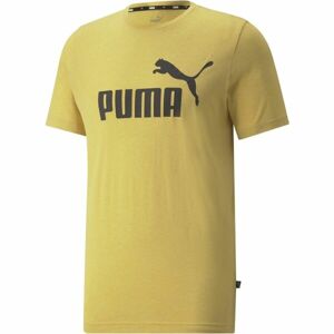 Puma ESS HEATHER TEE Pánske tričko, žltá, veľkosť M