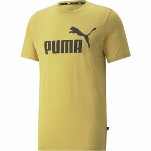 Puma ESS HEATHER TEE Pánske tričko, žltá, veľkosť S