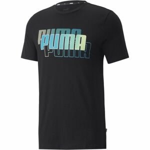 Puma PUMA POWER SUMMER TEE Pánske tričko, čierna, veľkosť M
