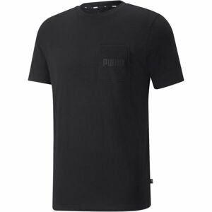 Puma MODERN BASICS POCKET TEE Pánske tričko, čierna, veľkosť