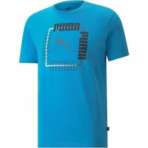 Puma BOX TEE Pánske tričko, modrá, veľkosť L