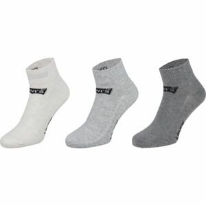 Levi's MID CUT SPRTWR LOGO 2P Ponožky, sivá, veľkosť 39 - 42