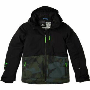 O'Neill TEXTURE JACKET Chlapčenskályžiarska /snowboardová bunda, čierna, veľkosť 128