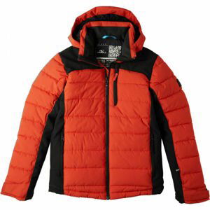 O'Neill IGNEOUS JACKET Chlapčenská lyžiarska/snowboardová bunda, červená, veľkosť 170