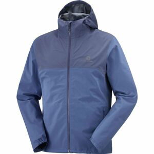 Salomon ESSENTIAL WP 2.5L JKT M Pánska nepremokavá bunda, tmavo modrá, veľkosť L