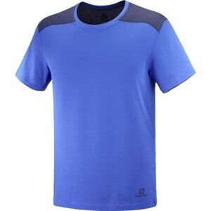 Salomon Pánske tričko Pánske tričko, modrá, veľkosť XXL