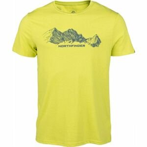 Northfinder ELBERT Pánske tričko, svetlo zelená, veľkosť